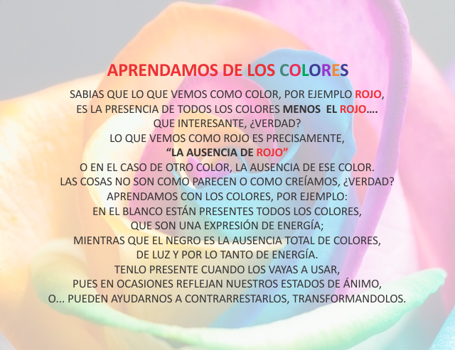 Aprendamos de los colores Septiembre 14 de 2011